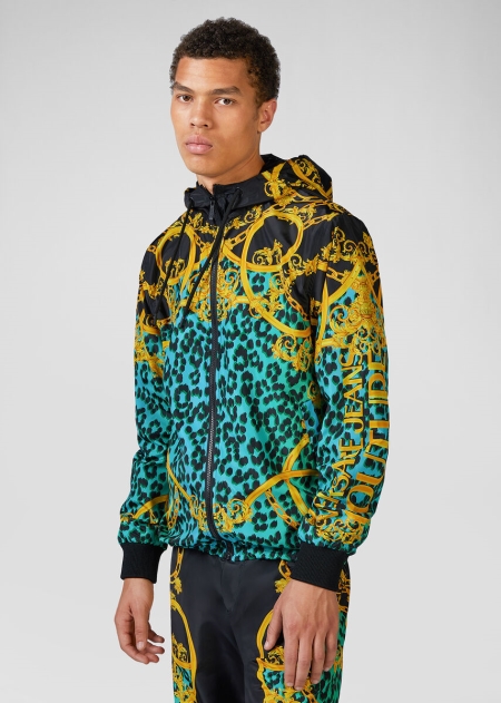 Geci Versace Leo Chain Print Barbati | PBUVJDL-10